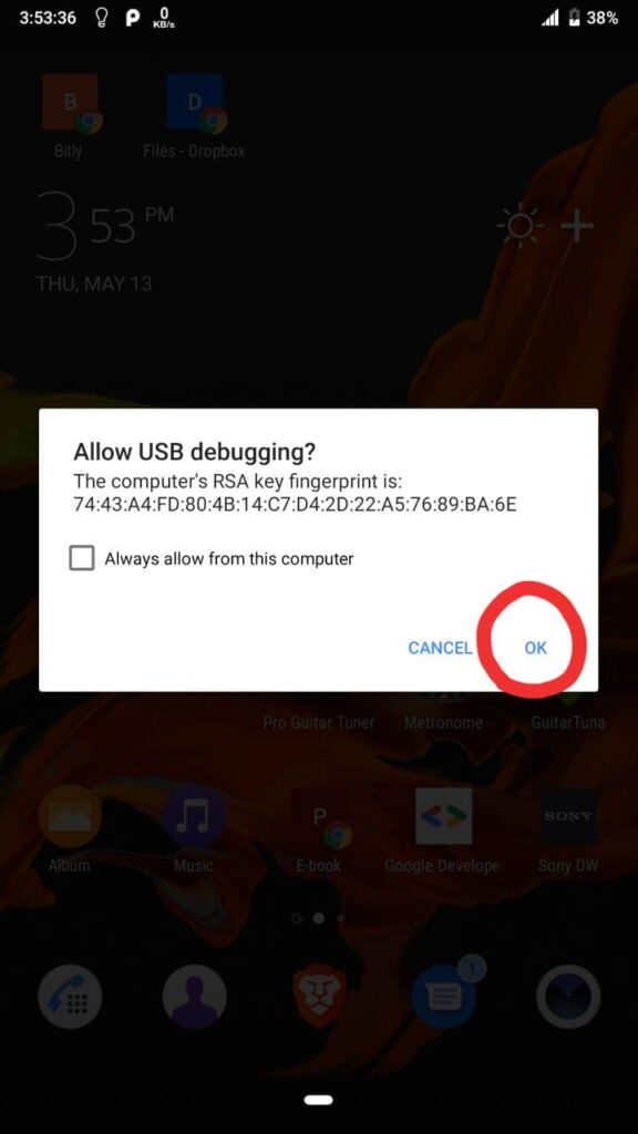 how to enable usb debugging