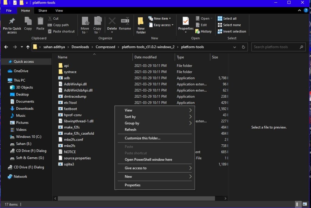 open power shell
